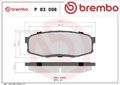 Brembo P83098 Bremsbelagsatz für Scheibenbremse Bremsbelagsatz 