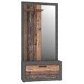 Garderobe - Old Wood Vintage - Beton-Optik - 93 cm