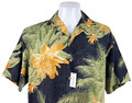 Tommy Bahama Herren 100% Seide Grau S/S LUXUS HAWAII HEMD - L - 48" - UVP 119€