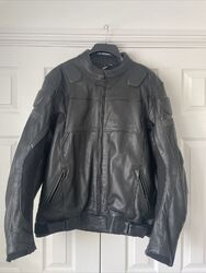 Difi Tyler Leder Motorrad Motorradjacke - schwarz Herren