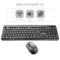 PC USB Funk Tastatur Maus Set kabellose schnurlose QWERTZ Keyboard Leise Tasten