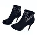 Tamaris Ankle Boots mit funkelndem Besatz in schwarz Gr 36