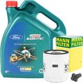 MANN-FILTER ÖLFILTER + 5L CASTROL MAGNATEC PROFESSIONAL 5W-20 Ford WSS-M2C948-B