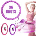 36 Teile Smart Hula Hoop Reifen Fitness Einstellbar Massagenoppen Bauchtrainer