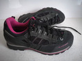 Damen Wander Schuhe Sneaker MAMMUT Mondo Gr 37,5 UK 4,5 schwarz grau pink Leder