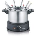 Severin FO 2470 schwarz/edelstahl Fondue für unterschiedliche Fondue-Arten