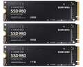 interne SSD Festplatte Samsung 980 NVMe 250GB / 500GB / 1TB - M.2 2280