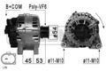 ERA Lichtmaschine Generator Lima 210876A für FORD MAX 2 DXA CB7 CEU FOCUS 3 V408