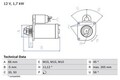 Starter Anlasser Bosch für Fiat Ducato Scudo Ulysse 1985-2010 0986013240