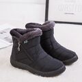 Damen Schneeschuhe Winter SnowBoot Wasserdicht Warm Stiefel Stiefeletten Flache.