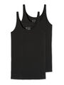 Schiesser 2er Pack Damen Tanktop Spaghettitop Unterhemd T-Shirt Trägerhemd