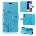 LG Velvet Hülle Handy Tasche Handyhülle Wallet Case Handyhülle Blumen Cover Etui