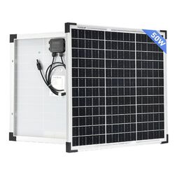 Solarpanel Solarmodul 50W 12V Monokristallin Solarzelle PV (0% MwSt.*) DE