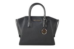 Michael Kors Avril Klein Schwarz Pebble Leder Top Zip Beutel Umhängetasche Damen