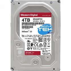 Western Digital WD Red Pro Nas Hard Driver 4TB WD4003FFBX