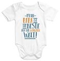 Kurzarm Baby Body Mein Papa ist der Beste auf der ganzen Welt Spruch Geschenk