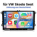 6+128GB Android 13 Autoradio CarPlay GPS Navi für VW Touran Golf 5 6 Passat Polo