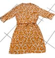Kleid Hängerchen Hemdkleid mit 3/4 Arm  von Rino & Pelle Gr. 42 neu
