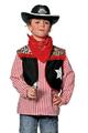 Weste Cowboykostüm Cowboy Cowboyweste Kostüm Hemd Hut Pistole Halfter Kinder