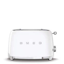 Smeg 2-Schlitz-Toaster, kompakt, Weiß, TSF01WHEU