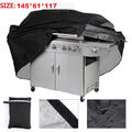 Grillabdeckung BBQ Grill Abdeckhaube Brenner Gasgrill Schutzhülle Haube Schwarz