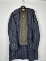 Blue Stone Island Vintage Fishtale Monofilament Double-Breasted Parka Jacket