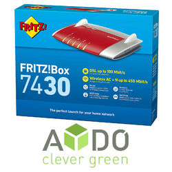 AVM FRITZBox 7430 INTERNATIONAL VDSL DSL VOIP Modem Router Gigabit NEUTop Qualität von AVM / Sofort lieferbar / DHL Versand