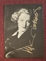 Handsignierte Fotoautogrammkarte Marlene Dietrich (+1992) Schauspiel / Sängerin