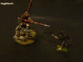 Japanischer Samurai + Ninja ( bemalt, painted ) Maßstab 1:72 - Kleinvignette