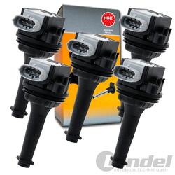 5x NGK Zündspule 48140 / U5037 passend für FORD FOCUS MONDEO S-MAX VOLVO C30 S60