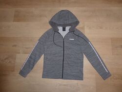 ADIDAS CLIMALITE Jacke Sweatjacke m.Kapuze Hoodie Logo Grau Gr.34-36 /S *TOP* R0