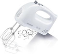 SEVERIN Handmixer HM 3820 5 Stufen Edelstahl-Rührbesen Knethaken Weiß