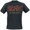 ACDC T-Shirt Herren Sounds Light Drums Guitar schwarz Band-Merch, Bands