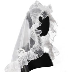 Wedding Veil for Wedding Party Bride Veil Sheer Head Scarf White