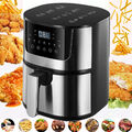 Heißluftfritteuse Airfryer 7.5L Friteuse Fritteusen Backofen Grill Sichtfenster