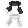 Deckenleuchte LED Decken- Wand-Lampe Spot Strahler GU10 Büro Flurlampe 2-flammig