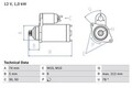 Starter Anlasser Bosch für Toyota Corolla Limo Kombi Paseo 1994-1996 0986018701