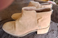 Pull & Bear Boots Wildleder Imitat  Reissverschluss camel Gr. 40