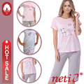 Damen Schlafanzug Pyjama -Set NETI kurz Nachtanzug 2 Teiler Sonderangebot Top!