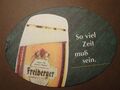 Bierdeckel Freiberger - so viel Zeit muß sein - oval