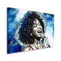 Wandbild Leinwandbild Whitney Houston Abstract Blue Style Kunstwerk