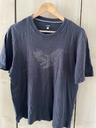 Armani Jeans Schwarz Stonewashed Herren T-Shirt  Größe  L 