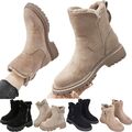 Damen Schneeschuhe Winter Wasserdicht Warm Stiefel Stiefeletten Flache SnowBoots