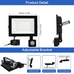 10-200Watt LED Fluter Flutlicht IP65 Außenleuchte Außen Garten Fassadenstrahler