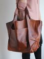 Damentasche Shopper Leder Tasche Handtasche Damentaschen Schultertasche Groß NEU