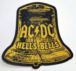 AC/DC - Hells Bells - Cut Out Woven Patch / Aufnäher