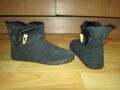 Damen Mädchen UGG Stiefelette Boots UK 4 SL 23,5 cm. schwarz