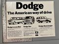 Dodge The American way of drive Original Vintage Werbung 1979 Reklame advert