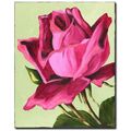 ORIGINAL Acryl Gemälde Bild Blumen Abstrakt Malerei Kunst Modern Rose HANDGEMALT