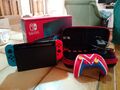 Nintendo Switch 32GB (Mit Original Verpackung+ 4 Spiele+Case+Controller)WIE NEU!